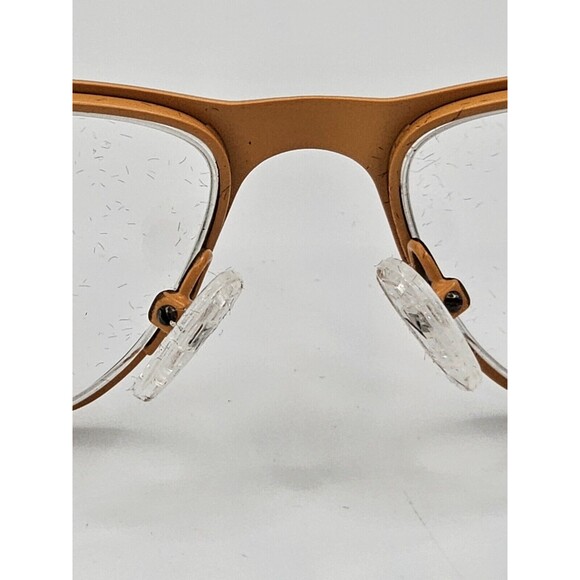 CEO-V CV638 Brown Orange T6-40 Flexible 54-16-132 Eyeglasses Frame Demo New - Picture 10 of 15